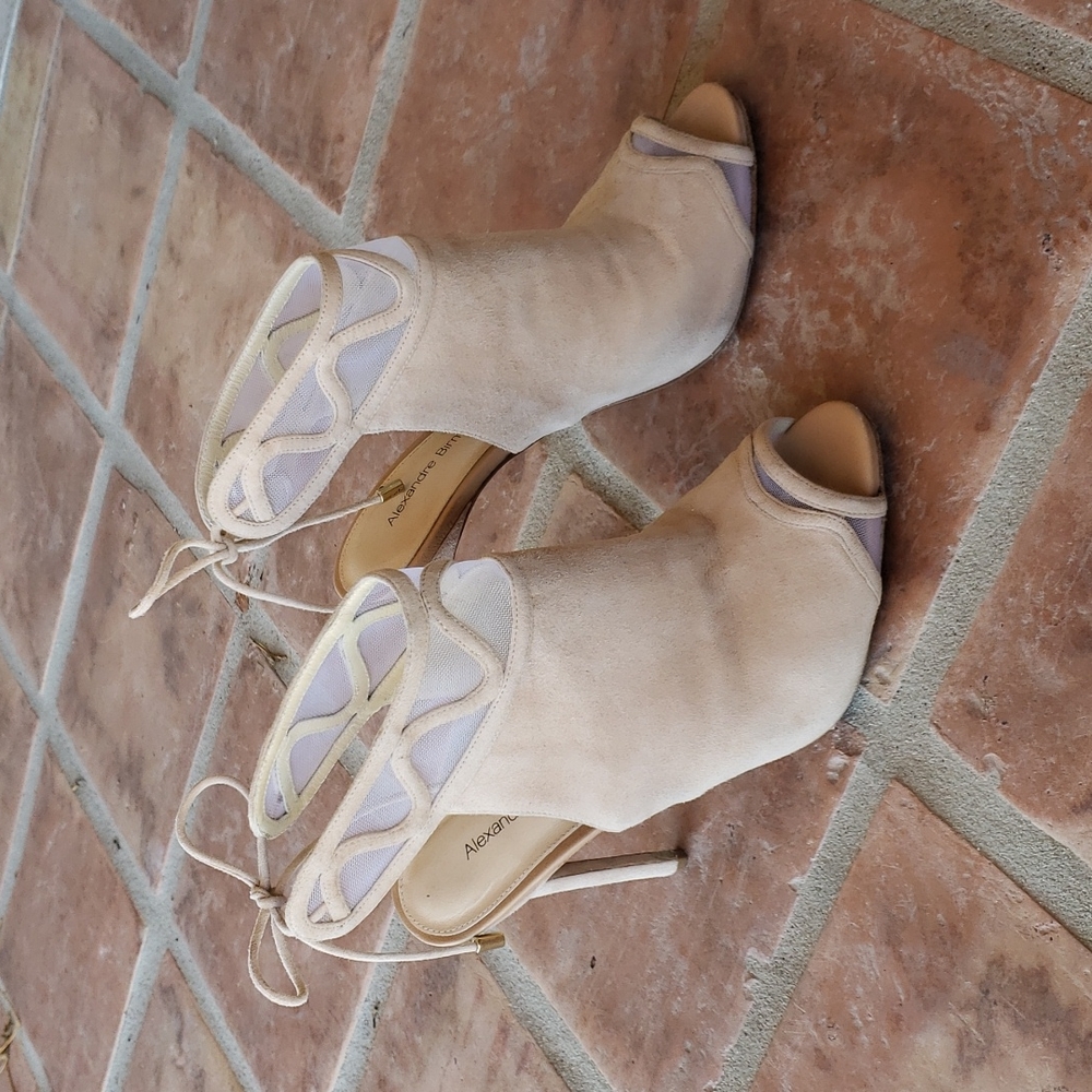 Tan suede Alexandre Birman bootie size 38, 8 US